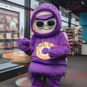 Lilla Bagels maskot kostume...