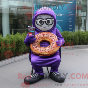 Purple Bagels Maskottchen...