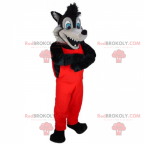 Black Wolf Maskottchen Overalls - Redbrokoly.com