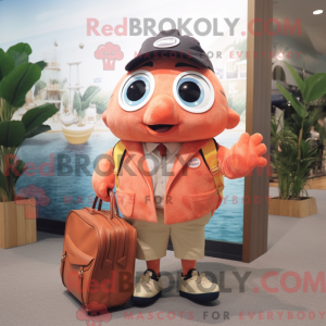 Peach Tuna mascot costume...