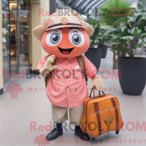 Peach Tuna maskot kostume...