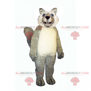 Mascote lobo selvagem - Redbrokoly.com