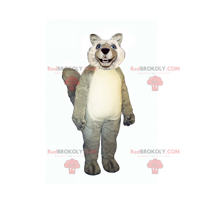 Mascote lobo selvagem - Redbrokoly.com