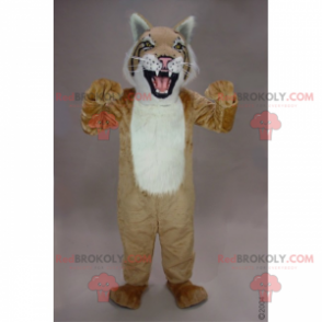 Weißbauch-Luchs-Maskottchen - Redbrokoly.com