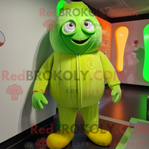 Postava maskota Lime Green...