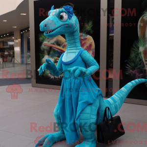 Turkis Coelophysis maskot...