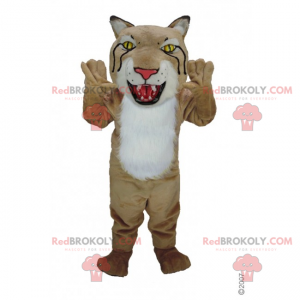 Mascotte de lynx avec grande tète - Redbrokoly.com