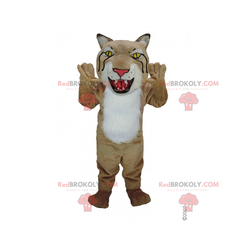 Mascota de lince con cabeza grande - Redbrokoly.com