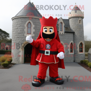 Red Irish Castle maskot...