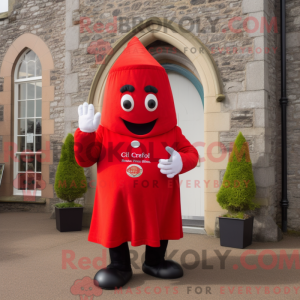 Red Irish Castle maskot...