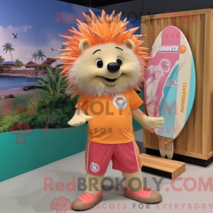 Peach Porcupine maskot...