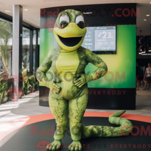 Oliven Anaconda maskot...