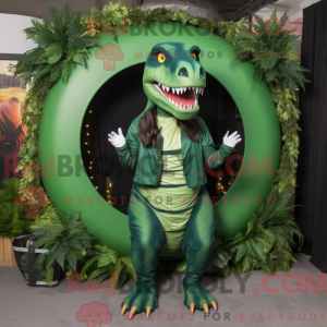 Forest Green T Rex máscara...