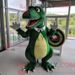 Forest Green T Rex máscara...