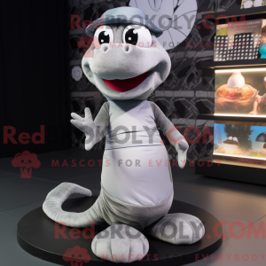 Gray Python mascot costume...