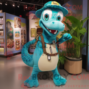 Turquoise Python mascot...