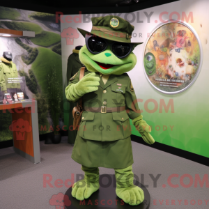 Grøn Grøn Beret maskot...