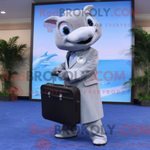 Silver Dolphin mascot...
