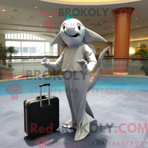 Sølv Dolphin maskot...