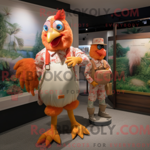 Peach Roosters maskot...