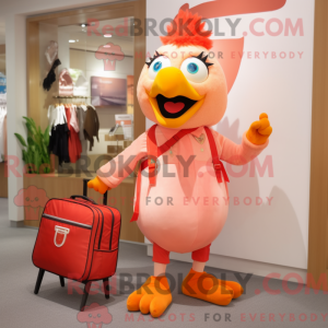 Peach Roosters maskot...