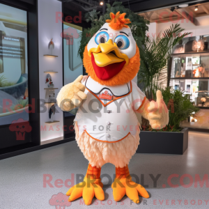 Peach Roosters maskot...