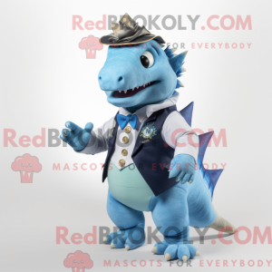 Himmelblå Stegosaurus...