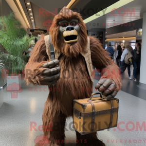 Brun Sasquatch maskot...