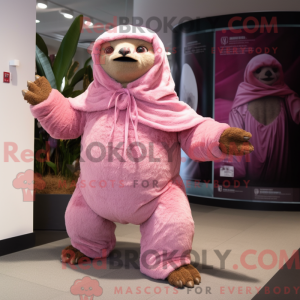 Postava maskota Pink Giant...