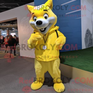 Costume de mascotte de loup...