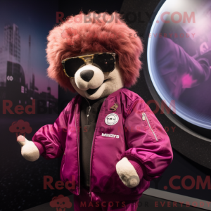Costume de mascotte Magenta...