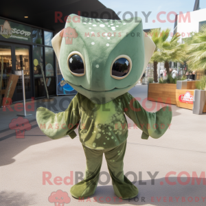 Oliven Stingray maskot...