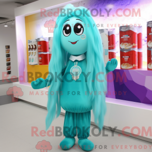 Turkis champagne maskot...