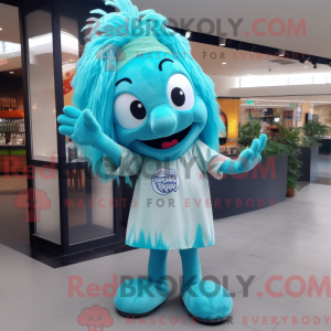 Turkis champagne maskot...