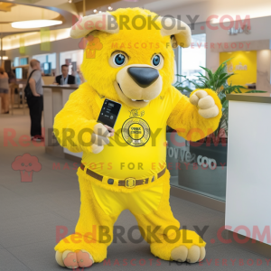 Citrongul bison maskot...