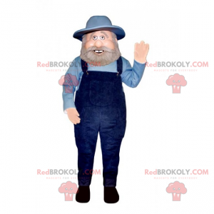 Mascotte de métier - Agriculteur - Redbrokoly.com