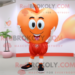 Peach Heart mascottekostuum...