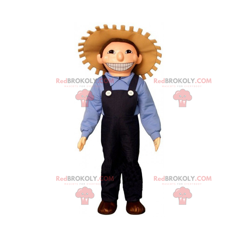 Mascote da profissão - Fazendeiro com chapéu - Redbrokoly.com