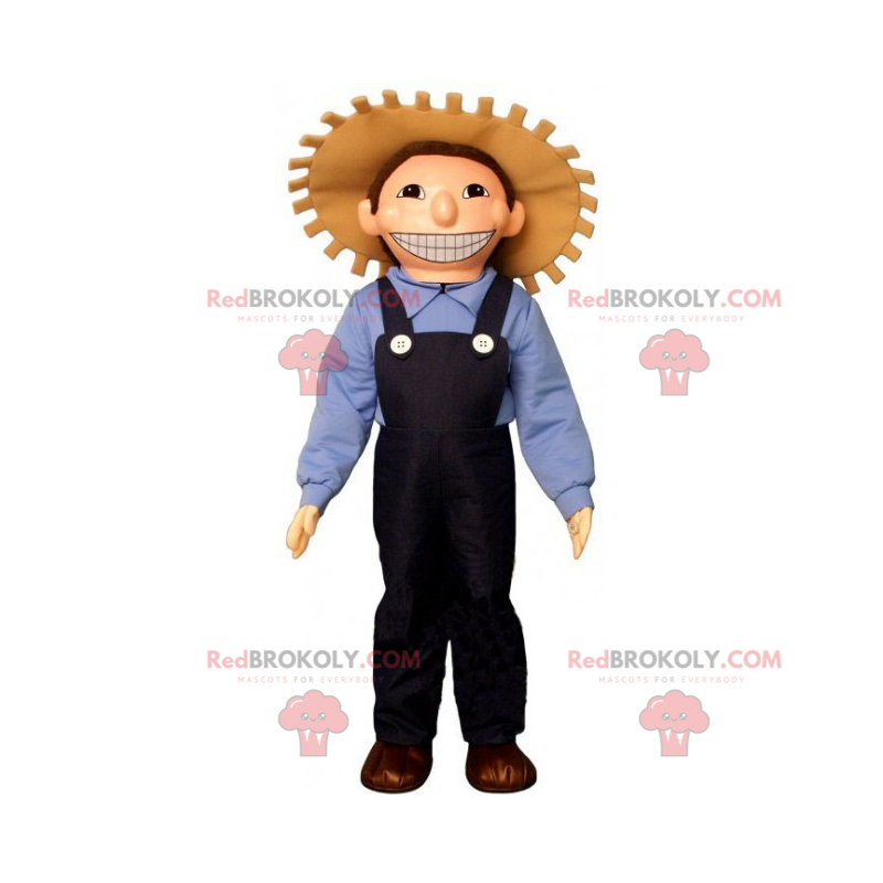 Mascotte di professione - Contadino con cappello - Mascotte di professione - Contadino con cappello -