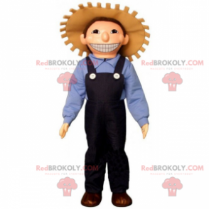 Profese maskot - farmář s kloboukem - Redbrokoly.com