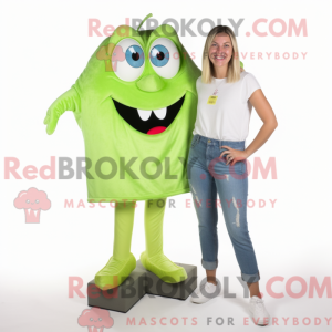 Postava maskota Lime Green...