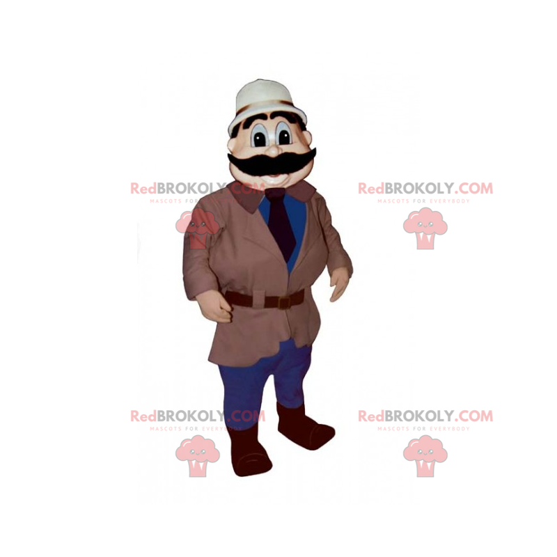 Professionele mascotte - avonturier - Redbrokoly.com