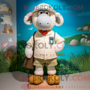 White Sheep mascot costume...