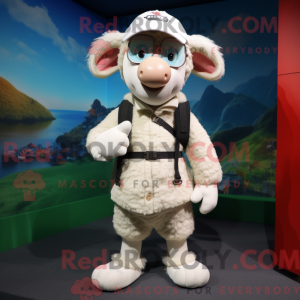 Costume mascotte de mouton...