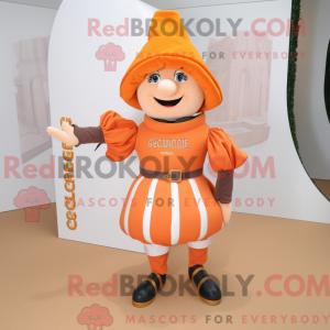 Peach Swiss Guard mascot...