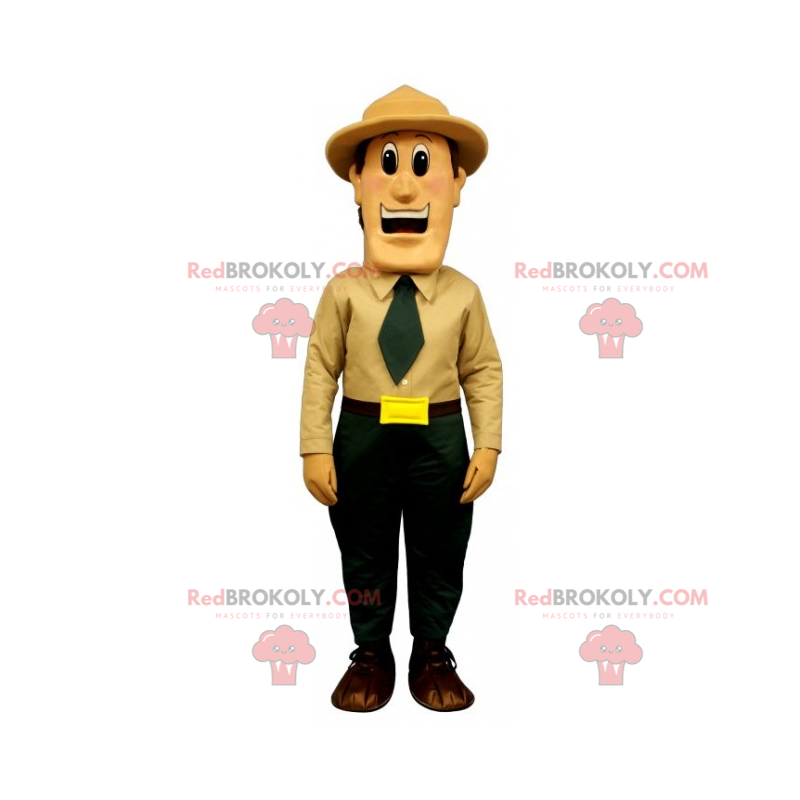 Professional mascot - Forest ranger - Redbrokoly.com