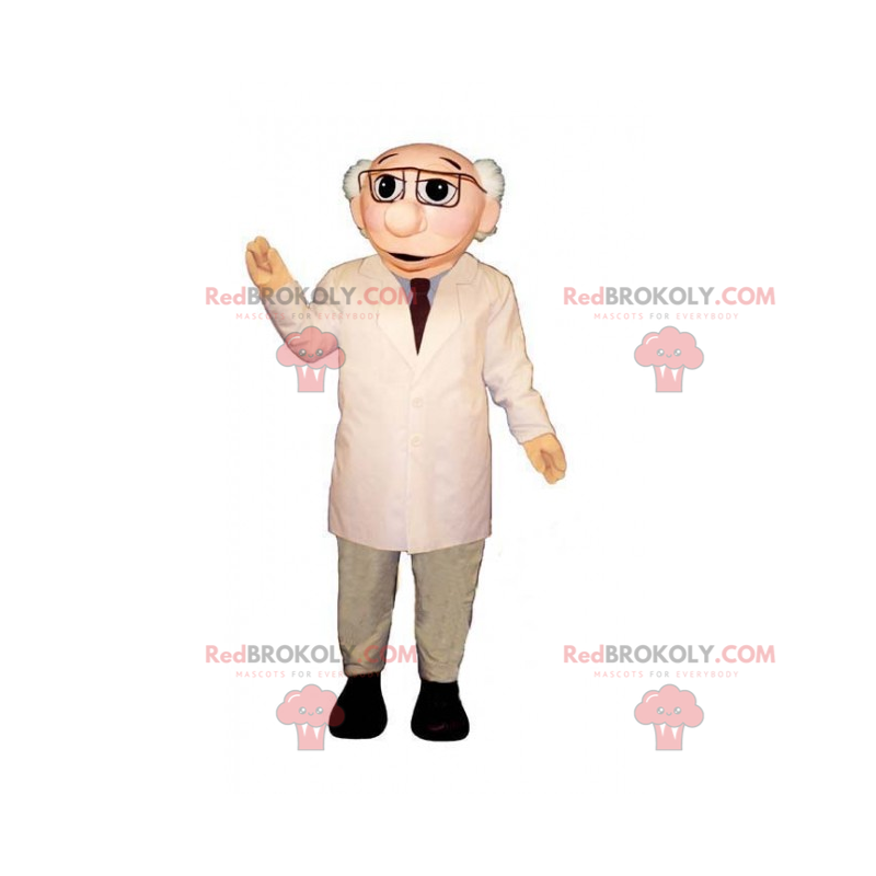 Mascotte professionale - scienziato - Redbrokoly.com