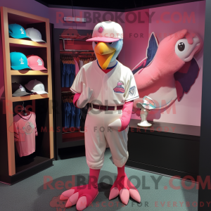 Maskottchenkostüm Pink Gull...