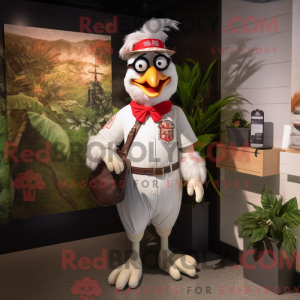 White Roosters mascot...