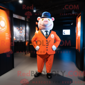 Postava maskota Orange Sow...